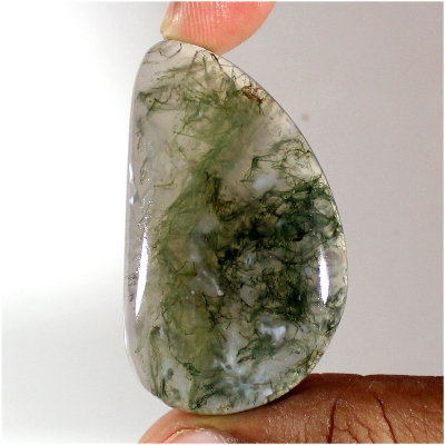 Камень Агат натуральный 82.20 карат 47х28 мм FreeForm арт. 9675