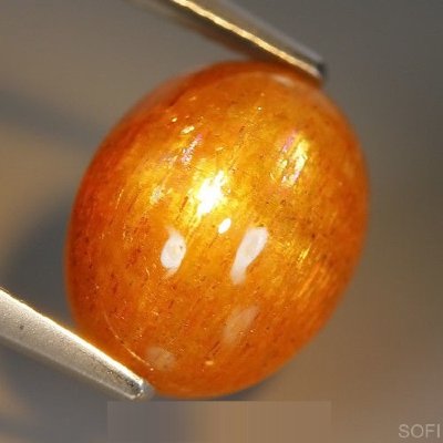  Солнечный камень натуральный с эффектом кошачьего глаза 5.19 карат арт. 5177