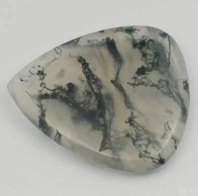 Камень Агат натуральный 25.00 карат 33х29 мм груша кабошон арт. 12458