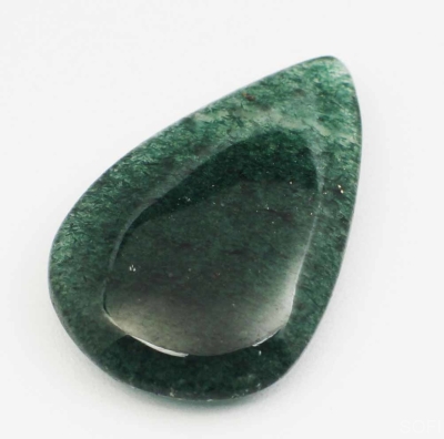 Камень Авантюрин зелёный натуральный 11.00 карат 26х17 мм груша арт. 6009