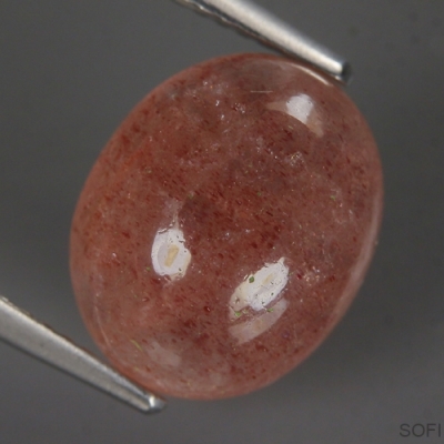 Камень клубничный Кварц натуральный 5.55 каратa арт 25748
