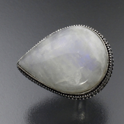 Дизайнерское кольцо с Лунным камнем натуральным арт 12832
