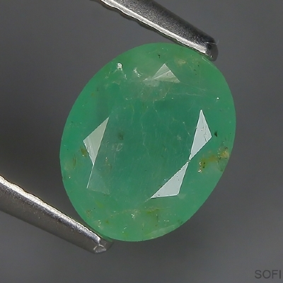 Камень зелёный берилл  натуральный 2.10 карат арт. 25316