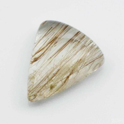 Камень Кварц с рутилом натуральный 17.00 карат арт. 12901