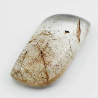 Камень Кварц с рутилом натуральный 28.00 карат арт. 12895