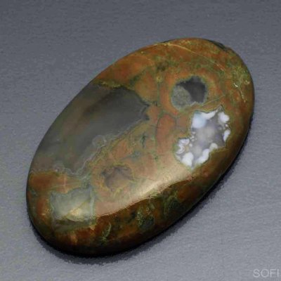  Камень Зелёный Риолит натуральный 40.00 карат арт. 4137