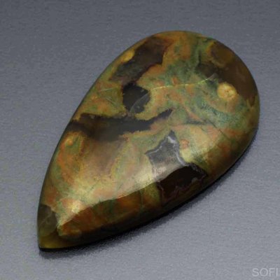   Камень Зелёный Риолит натуральный 46.00 карат арт. 3270